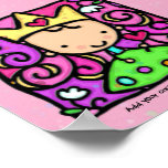 LittleGirlie Princess Pink Personalized Print