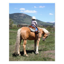 Littlest Cowboy Saddled Up Photo Print