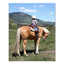 Littlest Cowboy Saddled Up Photograph