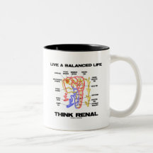 Live A Balanced Life Think Renal (Nephron) Mugs