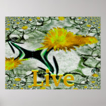 Live Blooming Earth Poster-Customize