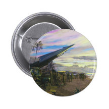 Live Fire at Kahuku by Jim Dietz Pinback Buttons