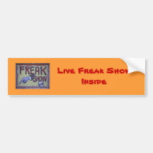 Live Freak Show Bumper Stickers