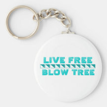 Live Free Blow Tree Key Chain