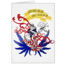 Live Free - Independence Day Greeting Cards