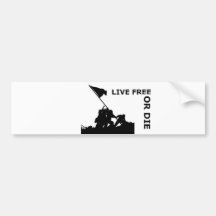 Live Free Or Die Bumper Stickers