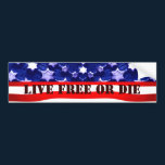 Live Free or Die Slogan Bumpersticker
