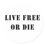 Live Free Or Die Sticker