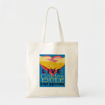 live golden rule stop bullying bags