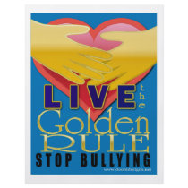 live golden rule stop bullying custom flyer
