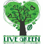 Live Green Acrylic Pin photo sculptures
