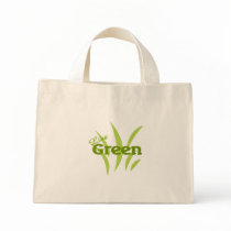 live green canvas bag