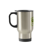 live green bike mug