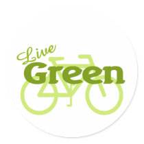 live green bike stickers