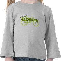 live green bike tee shirts