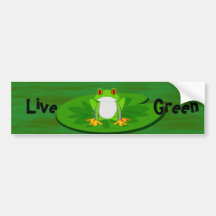 Live Green, bumbpersticker Bumper Stickers