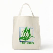Live Green Butterfly Blue Organic Tote Bag
