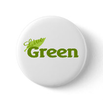 Live Green Pinback Buttons