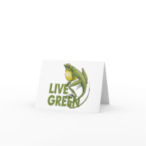 Live Green Eco Greeting Card