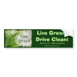 LIVE GREEN Eco Enviro Gift Items for Earth Day Bumper Sticker
