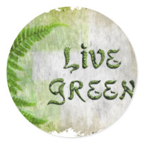 LIVE GREEN Eco Enviro Gift Items for Earth Day Sticker