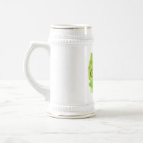 live green flowers coffee mug