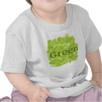 live green flowers tshirts