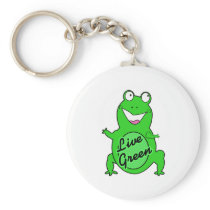 Live Green Froggie Keychain