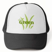 live green mesh hats