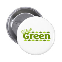 live green leaves button