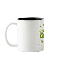 live green leaves mug