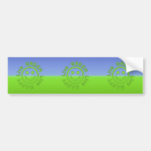 Live Green Live Happy Pro Environment Eco Friendly Bumper Sticker