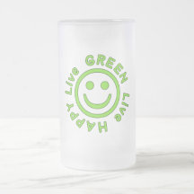 Live Green Live Happy Pro Environment Eco Friendly Coffee Mugs