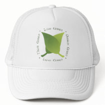 Live green, Love green, Think green, Dream green Trucker Hat