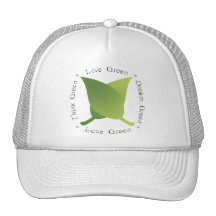 Live green, Love green, Think green, Dream green Trucker Hat
