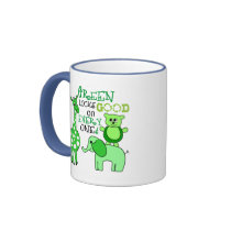 Live Green Message Mug