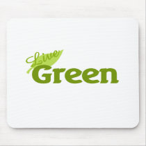 Live Green Mouse Mats