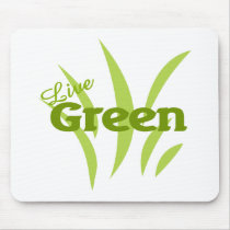 live green mouse mats