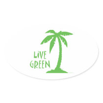 Live Green Palm Tree