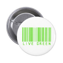 Live Green Pinback Button