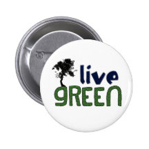 LIVE GREEN PINBACK BUTTON