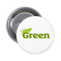 Live Green Pinback Buttons