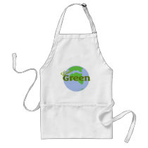live green planet earth aprons