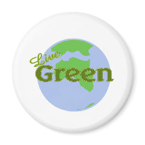 live green planet earth refrigerator magnets