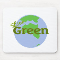 live green planet earth mouse mat