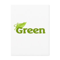 Live Green Post Card
