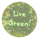Live Green! Stickers