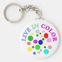 Live in Colour Key Chain