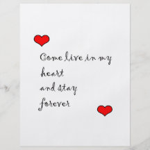 Live In My Heart Flyer Design