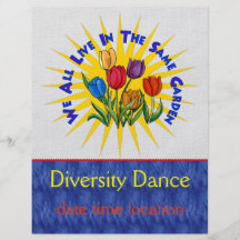 Live In Peace Garden Custom Flyer